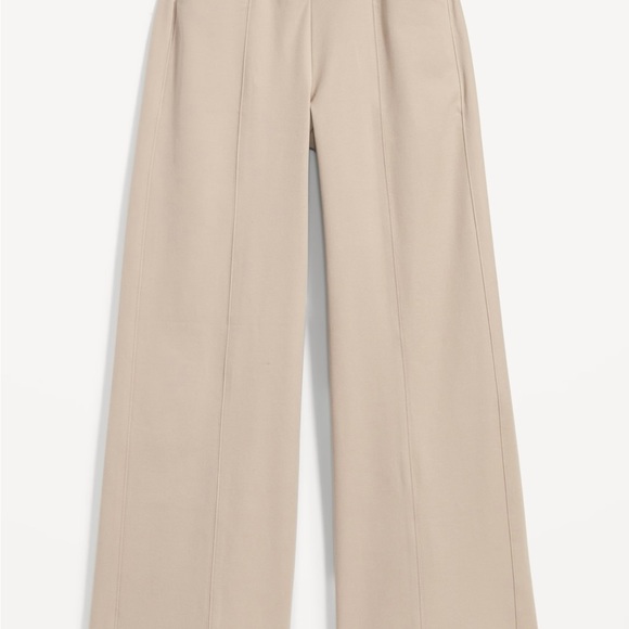 High waisted pull on stretch pixie pants wide leg - Picture 2 of 6